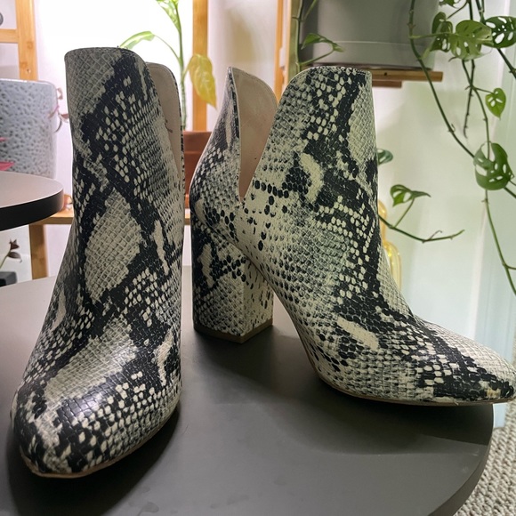 Steve Madden Madden Girl Snake Soin Booties - Picture 2 of 4